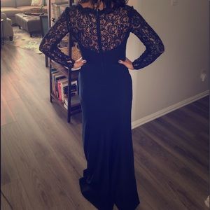 Dessy Collection Navy Blue bridesmaids dress